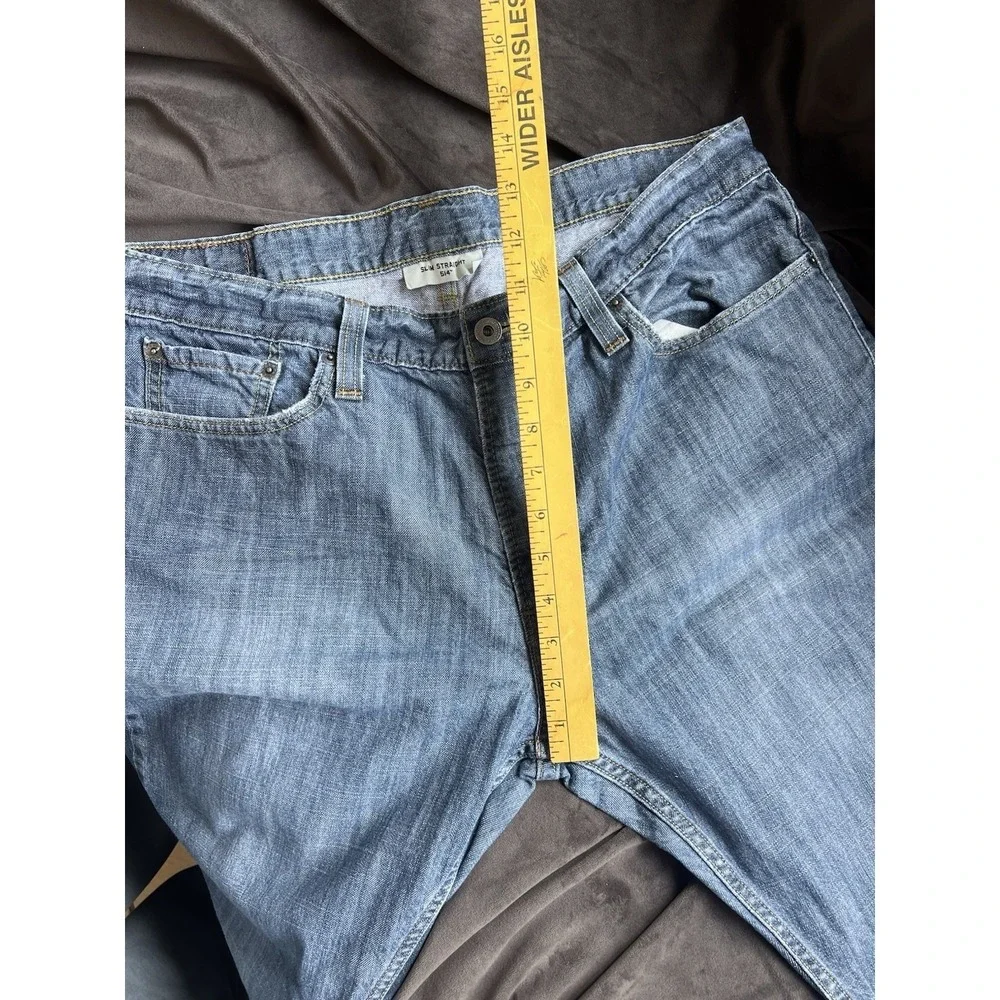 Levi‎ Strauss 514 Slim Straight Jeans Mens 36x30 Blue Denim Cotton